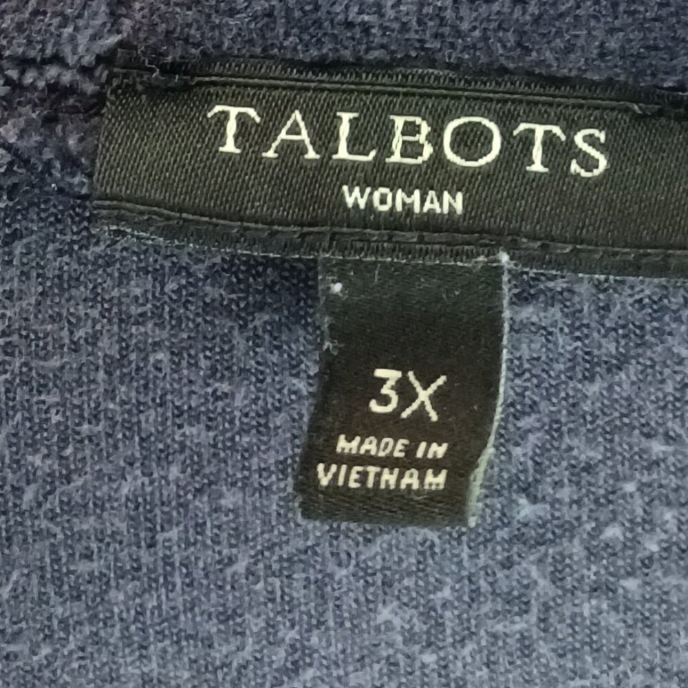 #218 - Talbots Blue/Purple Jacket Size 3X - Picture 4 of 4
